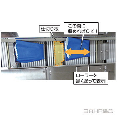 「OKゾーン」表示で梱包ミスなし