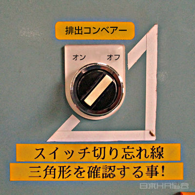 三角形の「ナナメ」で見せるオンオフ