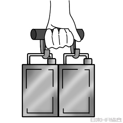 オイル缶を持ちやすくする補助具